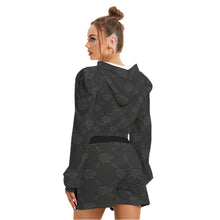 Load image into Gallery viewer, UTO IV &quot;Midnight&quot; Women&#39;s Mirco Fleece Hoodie And Shorts Set
