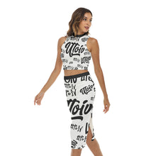 Load image into Gallery viewer, UTO IV Women&#39;s Tank Top &amp; Split High Skirt Set
