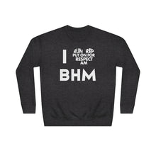 Load image into Gallery viewer, I ❤︎ BHM Unisex Crew Sweatshirt
