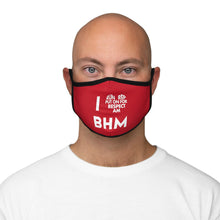 Load image into Gallery viewer, I ❤︎ BHM Collection Fitted Polyester Face Mask
