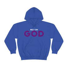 Load image into Gallery viewer, UTO &quot;Rely On God&quot; Unisex Hooded Sweatshirt
