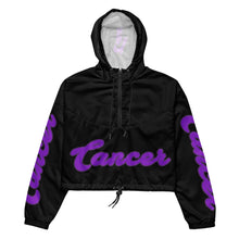 Load image into Gallery viewer, UTO IV &quot;CANCER&quot; Women’s Cropped Windbreaker
