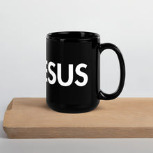 Load image into Gallery viewer, UTO IV &quot;ASK JESUS&quot; Black Glossy Mug
