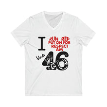 Load image into Gallery viewer, I ❤︎ the 46 Unisex Jersey Short Sleeve V-Neck Tee
