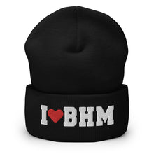 Load image into Gallery viewer, I ❤️ BHM Cuffed Beanie
