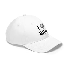 Load image into Gallery viewer, I ❤️ BHM 2022 Unisex Twill Hat
