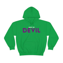 Load image into Gallery viewer, UTO &quot;Resist The Devil&quot; Unisex Hooded Sweatshirt
