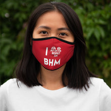 Load image into Gallery viewer, I ❤︎ BHM Collection Fitted Polyester Face Mask
