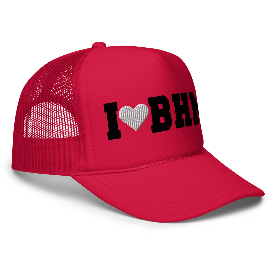 I ❤︎ BHM Foam trucker hat