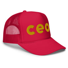 Load image into Gallery viewer, UTO IV CEO. Foam trucker hat
