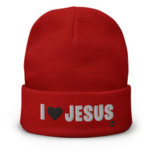 Load image into Gallery viewer, UTO IV &quot;I LOVE JESUS&quot; Embroidered Beanie
