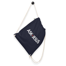 Load image into Gallery viewer, UTO IV &quot;ASK JESUS&quot; Organic Cotton Drawstring Bag
