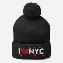 Load image into Gallery viewer, I ❤️ NYC Pom-Pom Beanie
