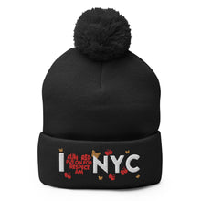 Load image into Gallery viewer, I ❤️ NYC Pom-Pom Beanie
