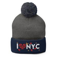 Load image into Gallery viewer, I ❤️ NYC Pom-Pom Beanie
