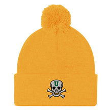 Load image into Gallery viewer, UTO IV SKULLY Pom-Pom Beanie
