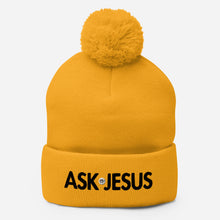 Load image into Gallery viewer, UTO IV &quot;ASK JESUS&quot; Pom-Pom Beanie
