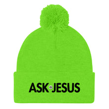 Load image into Gallery viewer, UTO IV &quot;ASK JESUS&quot; Pom-Pom Beanie
