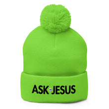 Load image into Gallery viewer, UTO IV &quot;ASK JESUS&quot; Pom-Pom Beanie
