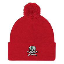 Load image into Gallery viewer, UTO IV SKULLY Pom-Pom Beanie
