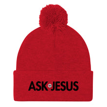 Load image into Gallery viewer, UTO IV &quot;ASK JESUS&quot; Pom-Pom Beanie
