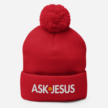 Load image into Gallery viewer, UTO IV &quot;ASK JESUS&quot; Pom-Pom Beanie
