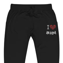 Load image into Gallery viewer, I ❤︎ BHM Unisex fleece sweatpants
